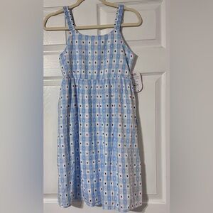 Blue Checkered Kids Dress